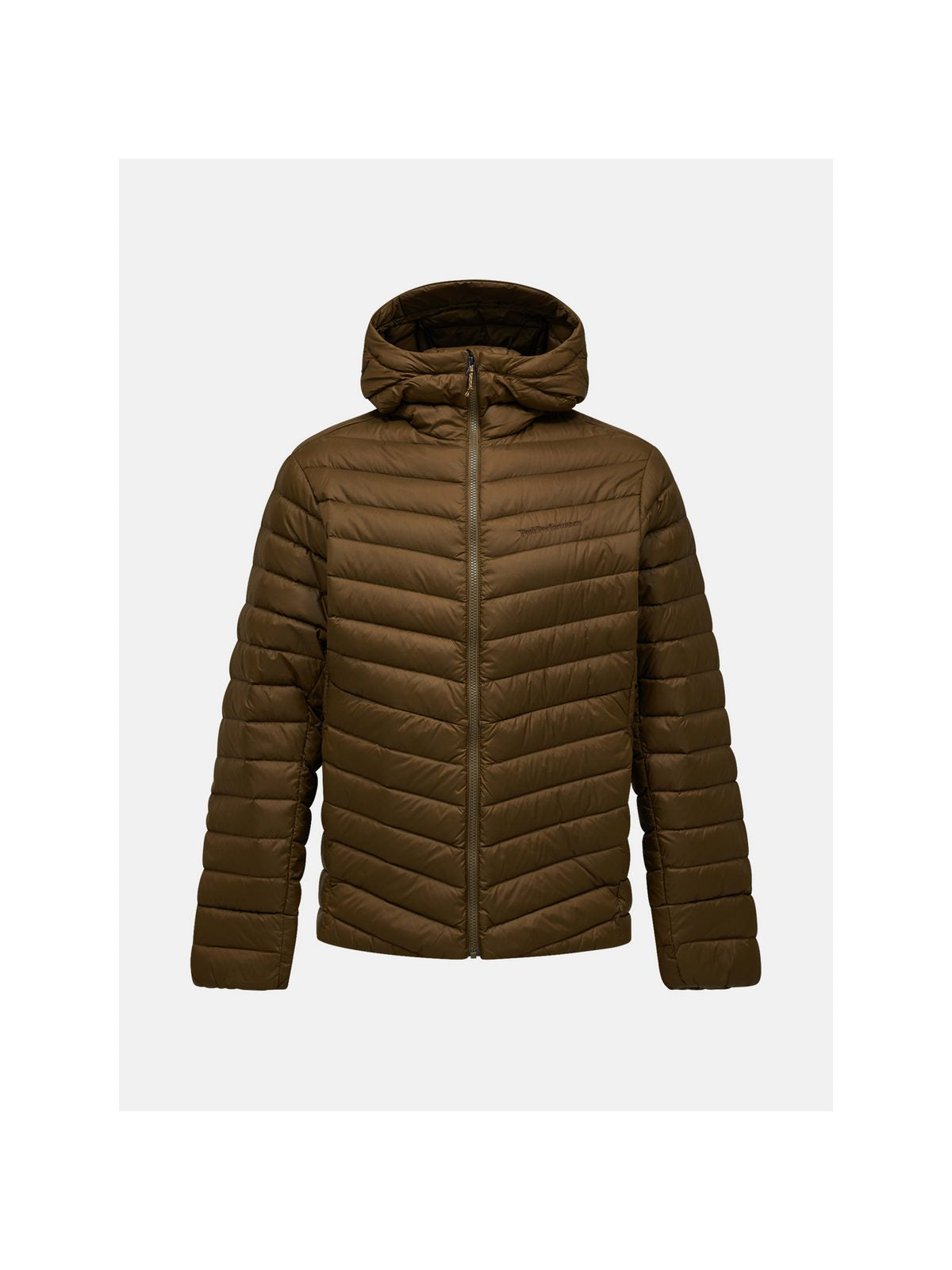 Kurtka narciarska męska PEAK PERFORMANCE Frost Down Hood Jacket brązowa