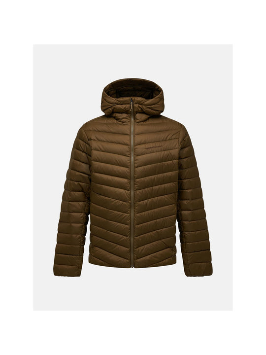 Kurtka narciarska męska PEAK PERFORMANCE Frost Down Hood Jacket brązowa
