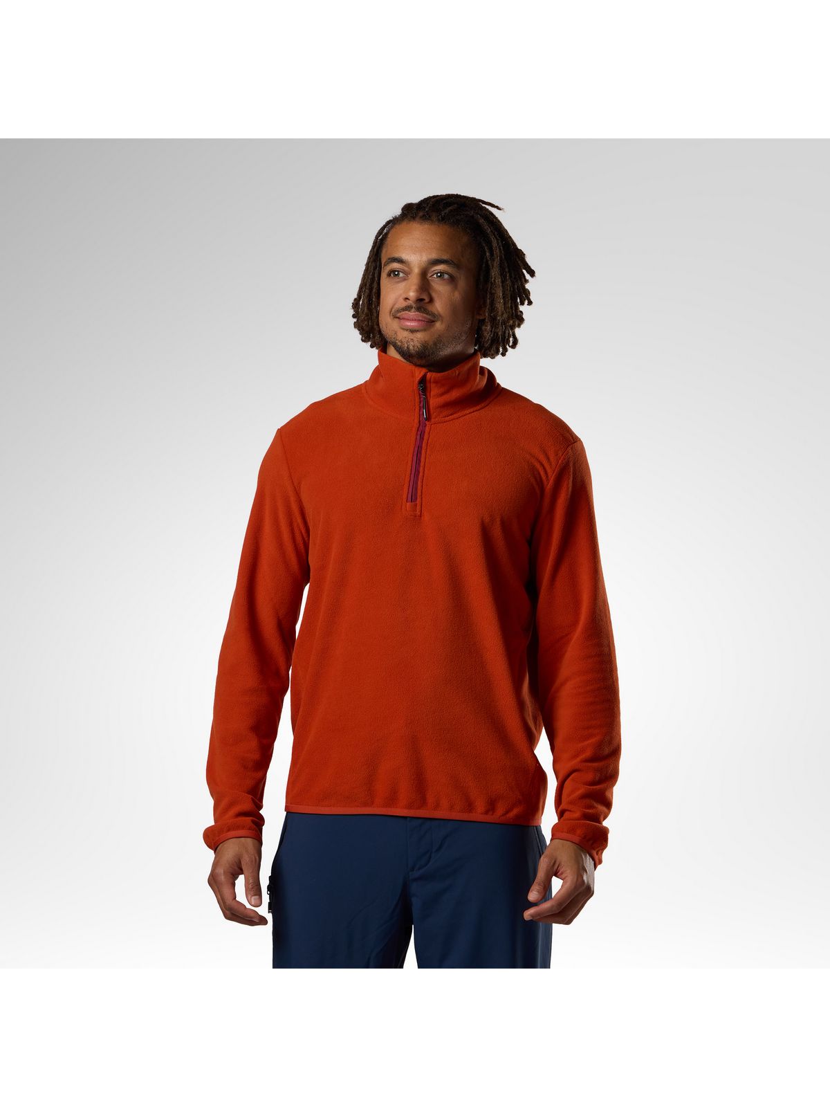 Bluza męska ROSSIGNOL M Quarter Zip Polar Fleece brązowa