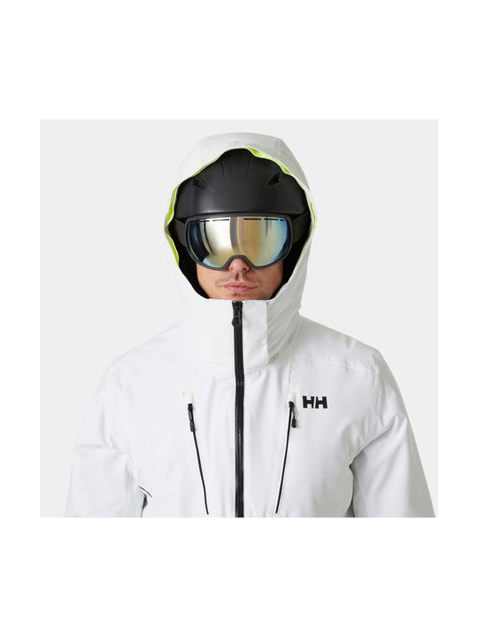 Kurtka narciarska męska HELLY HANSEN ALPHA 4.0 JACKET biała
