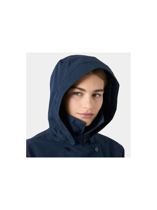 Płaszcz damski HELLY HANSEN W Avenue Long Trench Coat granatowy

