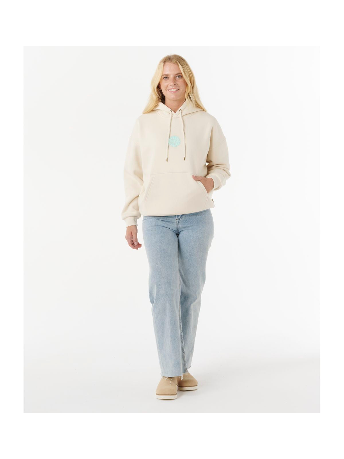 Bluza RIP CURL Icons Of Surf Heritage Hood beżowa