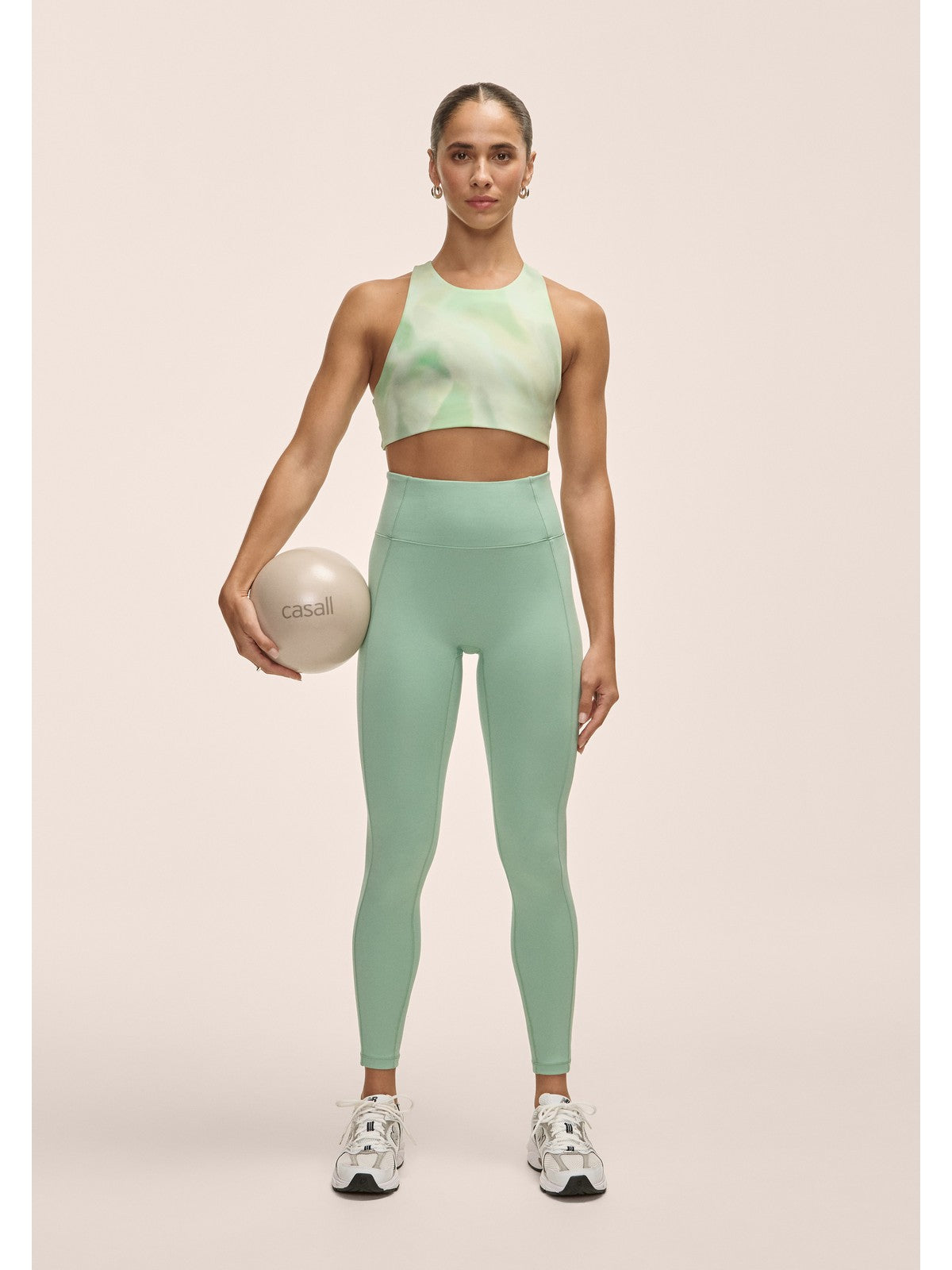 Legginsy damskie Casall Soft Touch High Waist Tights zielone - Adventure Sports