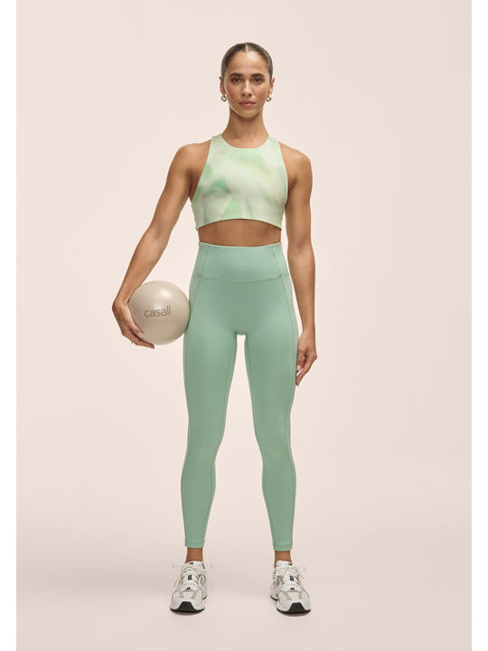 Legginsy damskie Casall Soft Touch High Waist Tights zielone - Adventure Sports
