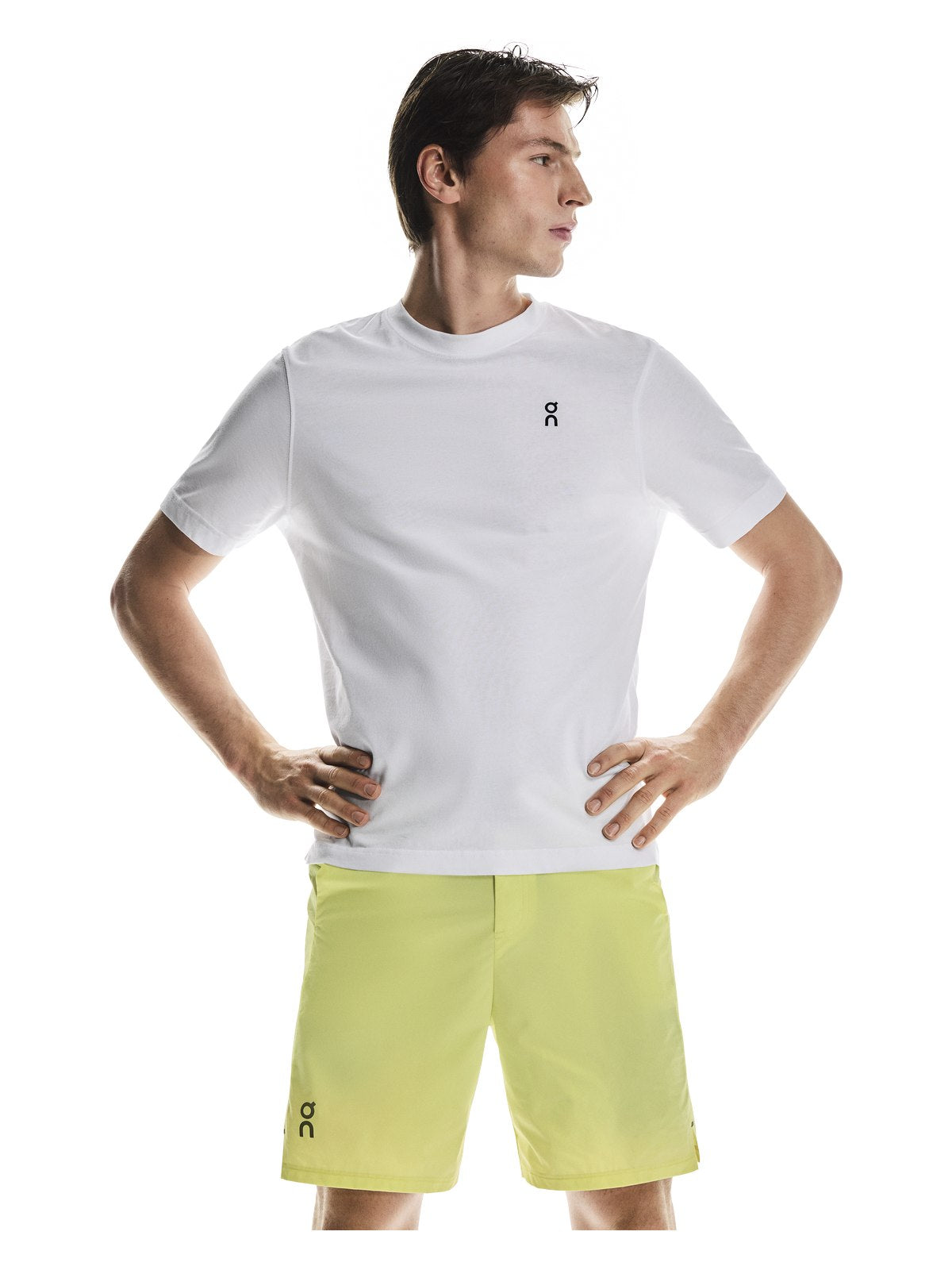 Szorty do biegania On Performance Hybrid Short żółty