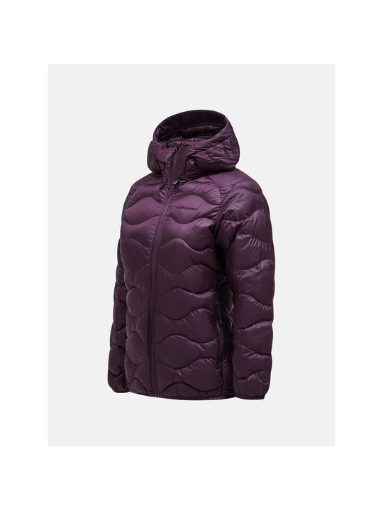 Damska kurtka puchowa Peak Performance W Helium Down Hood Jacket fioletowy
