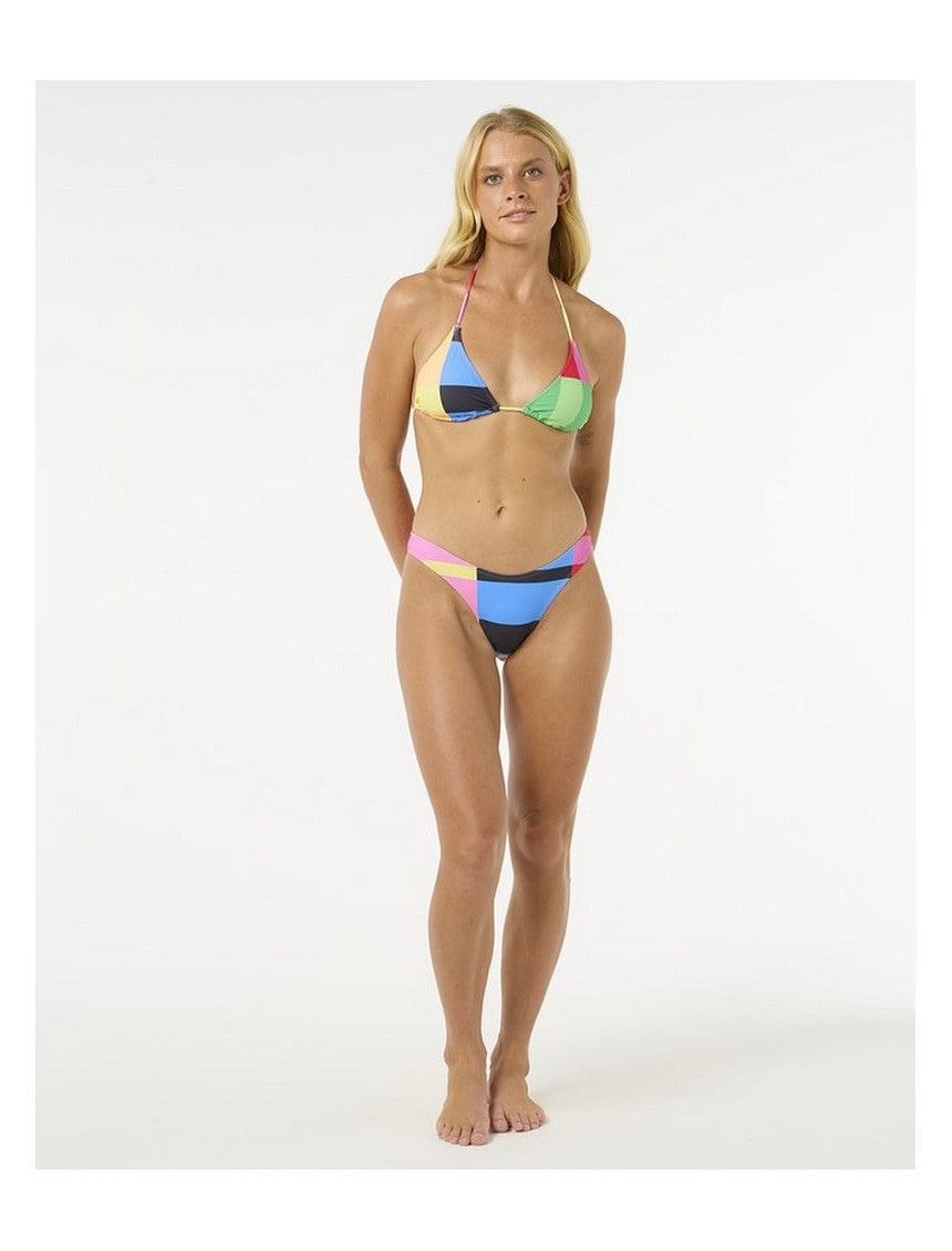 Stanik kąpielowy RIP CURL Las Dalias Sliding Tri turkusowy