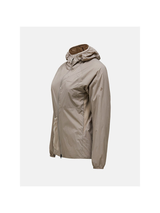 Kurtka damska PEAK PERFORMANCE Freelight Polartec Alpha Insulated Hood Jacket beżowa
