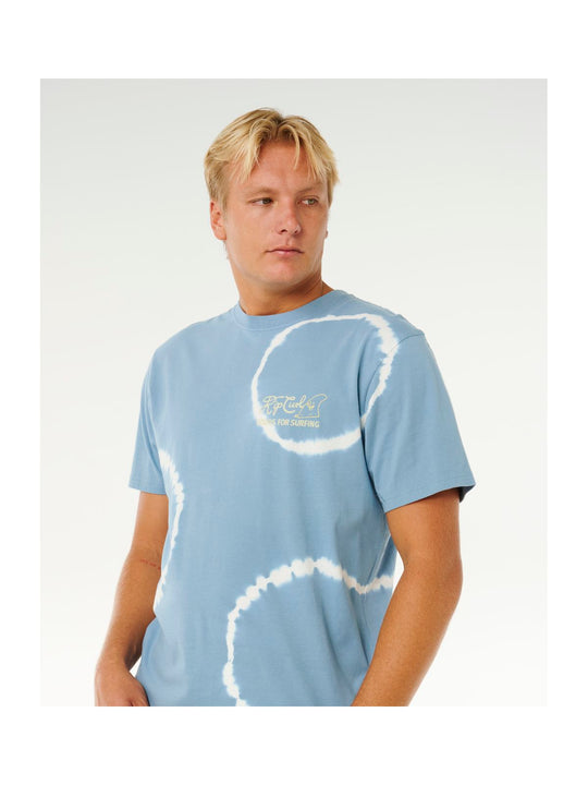Koszulka męska RIP CURL Pacific Rinse Fin Tee niebieska
