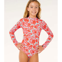 Kostium dziewczęcy RIP CURL Sunshine Upf Ls Surfsuit- Girl czerwony
