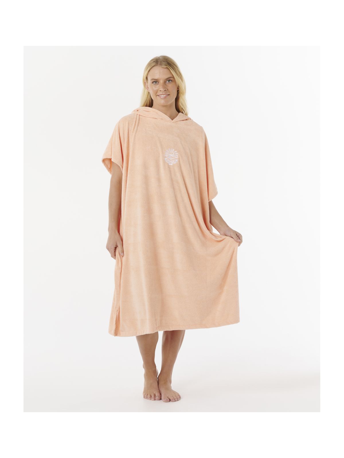 Ponczo damskie RIP CURL Classic Surf Hooded Towel pmarańczowe