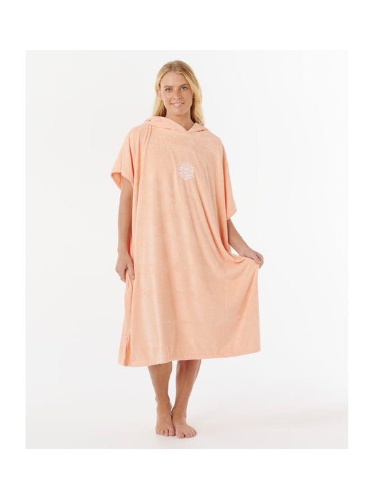 Ponczo damskie RIP CURL Classic Surf Hooded Towel pmarańczowe
