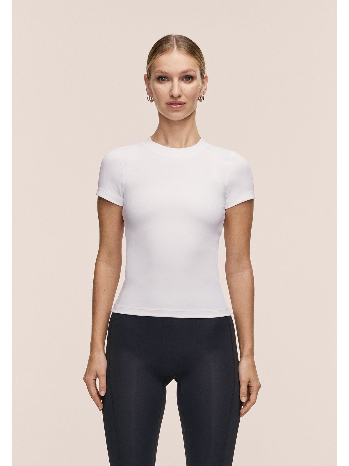 Koszulka damska CASALL Defined Rib Tee kolor biały