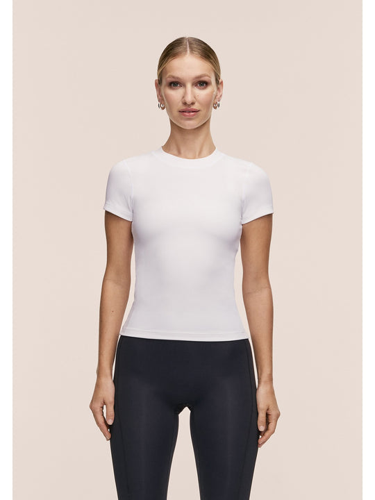Koszulka damska CASALL Defined Rib Tee kolor biały

