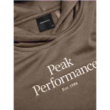 Bluza juniorska PEAK PERFORMANCE Original Hood Brazowy brązowa
