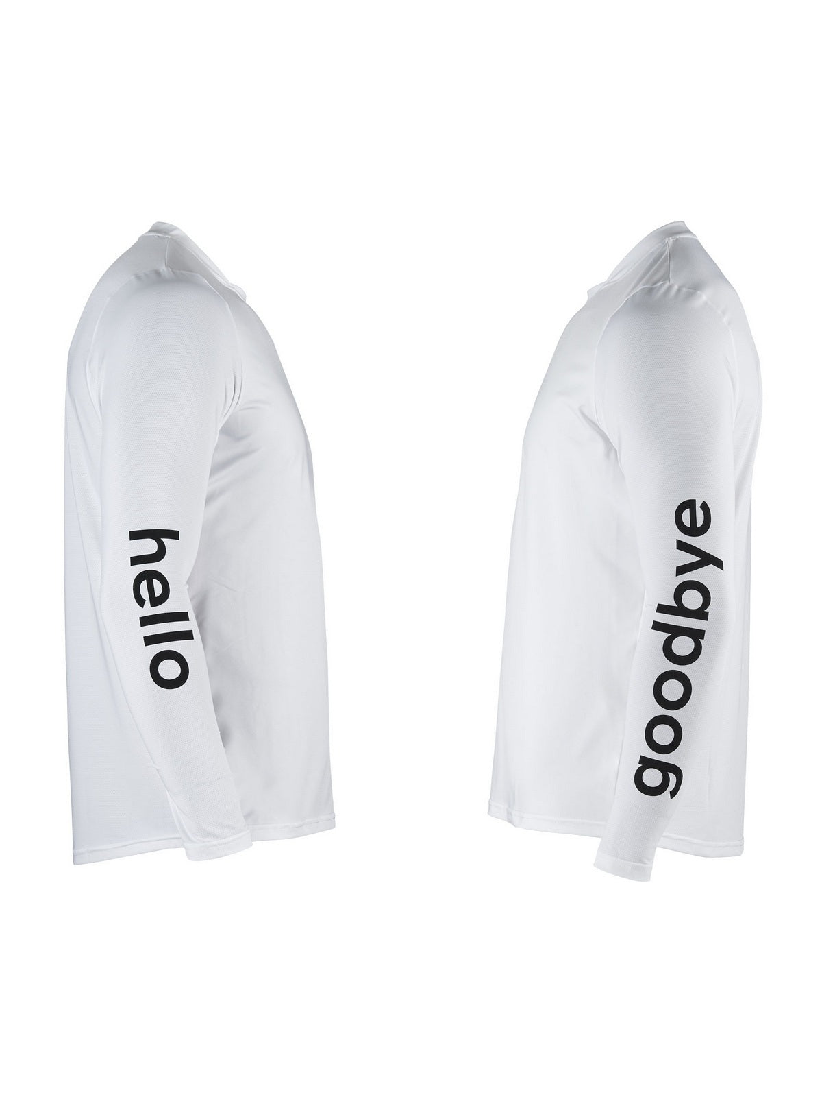 Koszulka rowerowa NORTHWAVE Bomb Hello Goodbye Jersey L/s biała