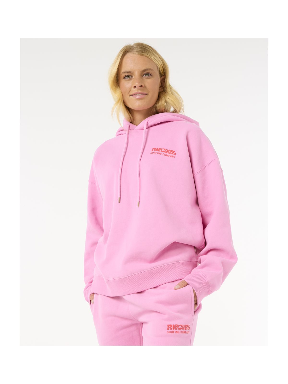 Spodnie damskie RIP CURL Surf Puff Track Pant różowe