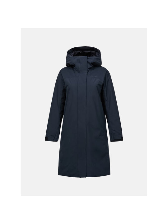 Parka damska PEAK PERFORMANCE Treeline HIPE 2L Insulated Shell Parka czarna
