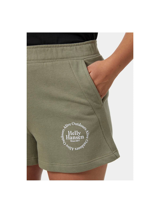 Szorty HELLY HANSEN W Core Sweat Shorts zielony
