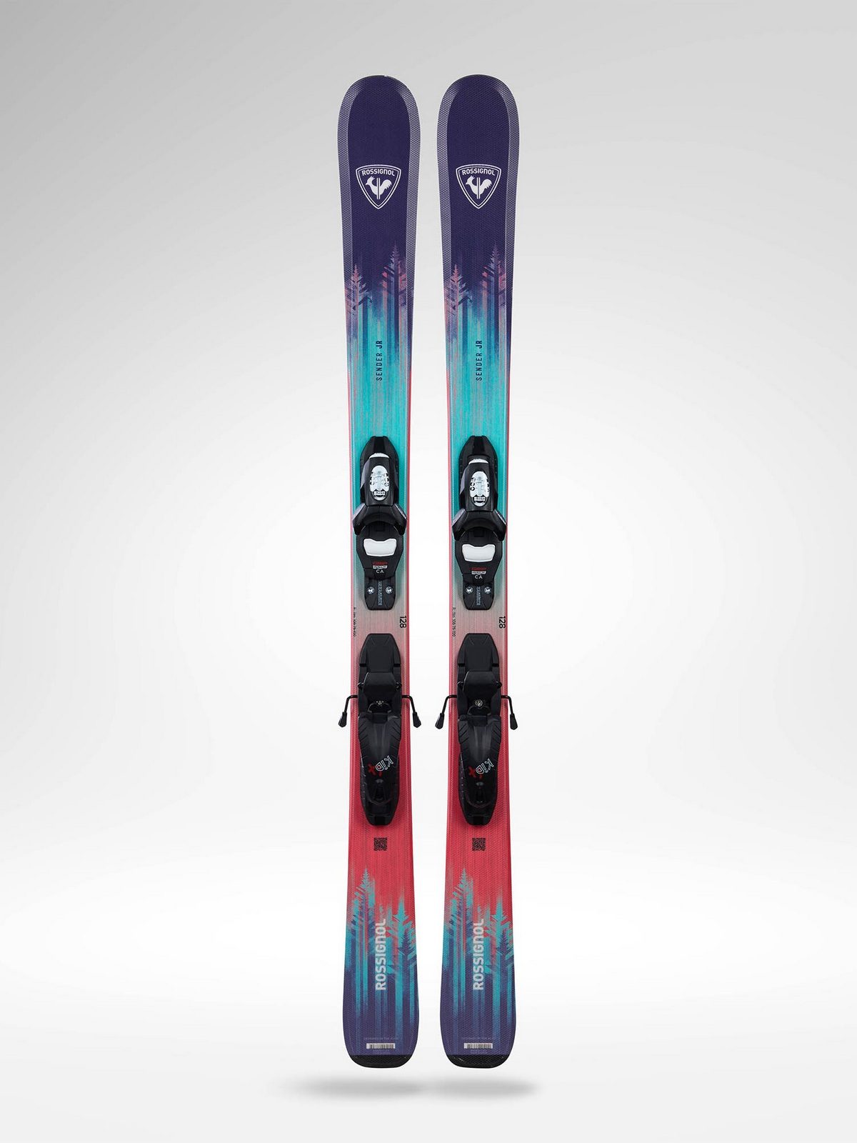 Narty dla dzieci ROSSIGNOL Sender Jr Kid-X + wiązania LOOK Kid 4 Gw B76 Black