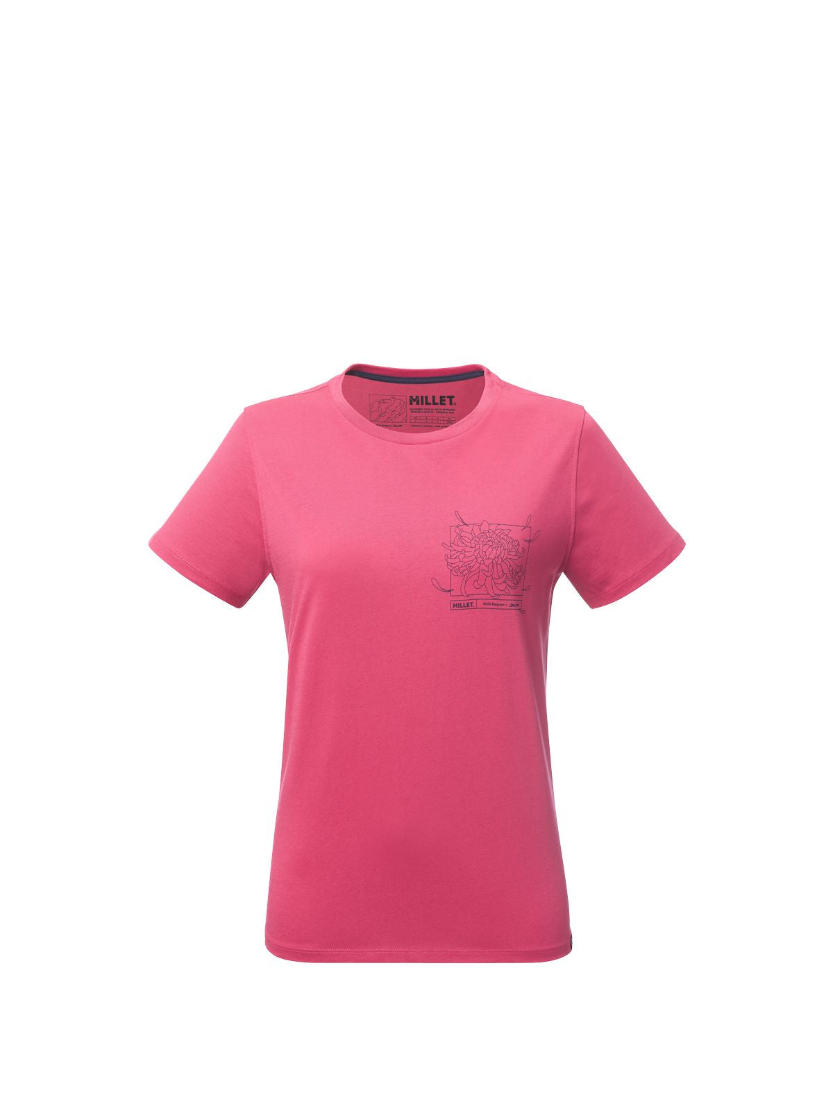 Koszulka damska MILLET W Cimai Collab Ts Ss W różowa