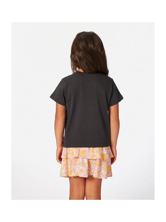 Koszulka RIP CURL Rainbow Tropics Art Tee-Girl czarny
