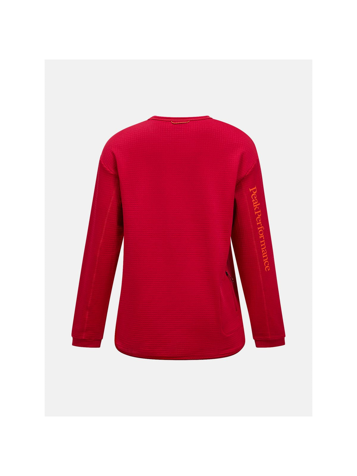 Bluza PEAK PERFORMANCE Trail Polartec Power Grid Crew Women bordowy