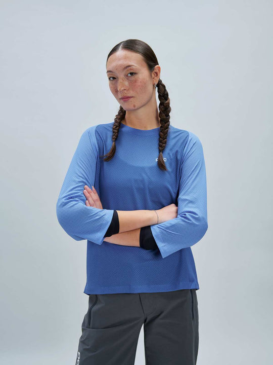 Koszulka rowerowa POC W’s Motion Air 3/4 Jersey niebieski - Adventure Sports
