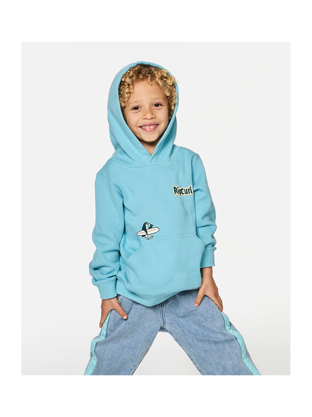 Bluza juniorska RIP CURL Paddle Out Art Hood-Boy niebieska