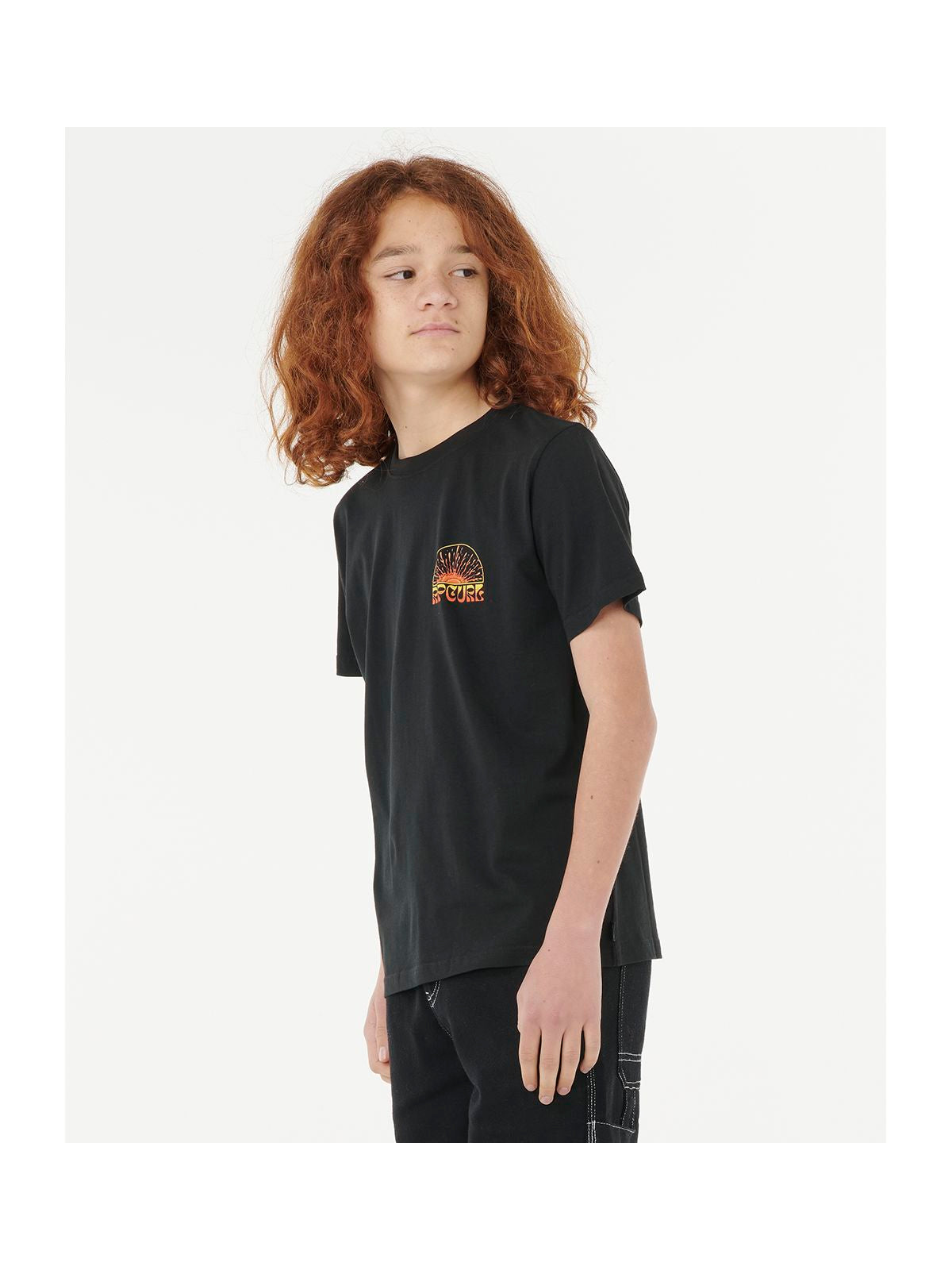 Koszulka RIP CURL GRATEFUL SHRED TEE - BOY czarna