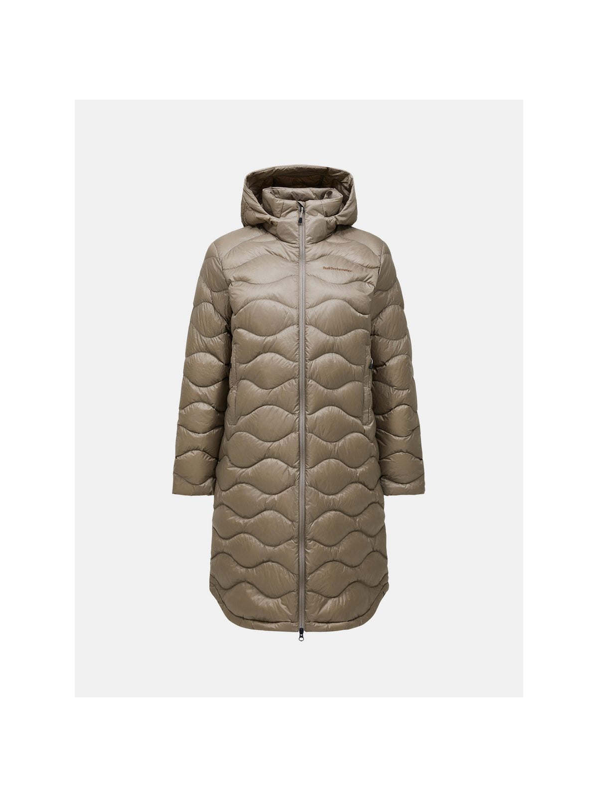 Płaszcz damski PEAK PERFORMANCE Helium Down Coat beżowy