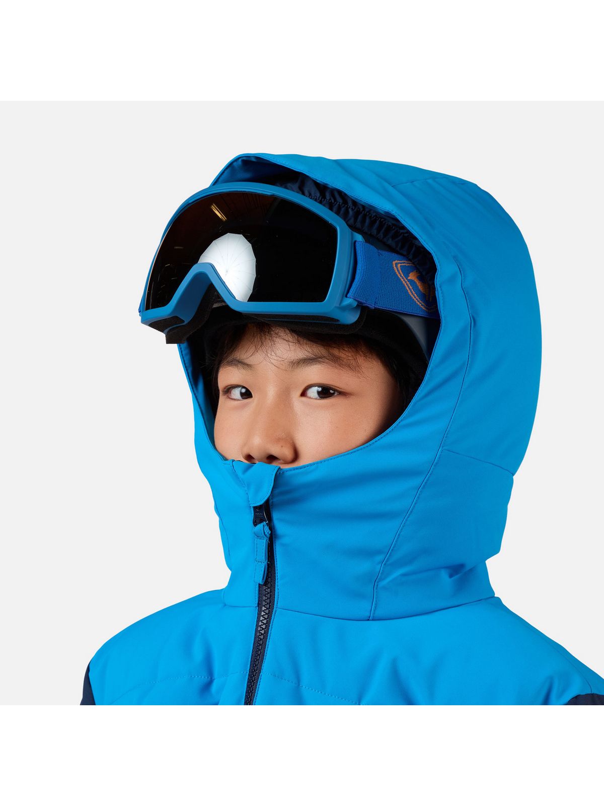 Kurtka narciarska dziecięca ROSSIGNOL Boy Siz Quilted Jkt granatowa