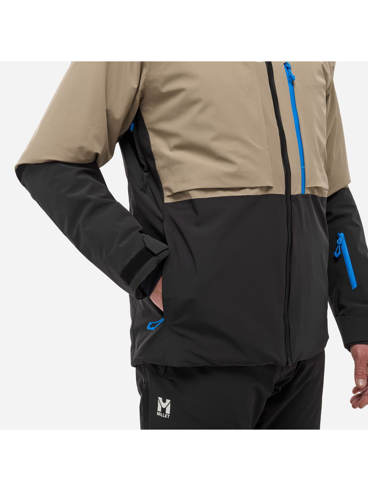Kurtka narciarska męska MILLET M Grands Montets Pro Jkt M beżowa
