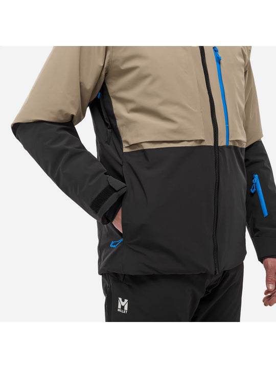 Kurtka narciarska męska MILLET M Grands Montets Pro Jkt M beżowa
