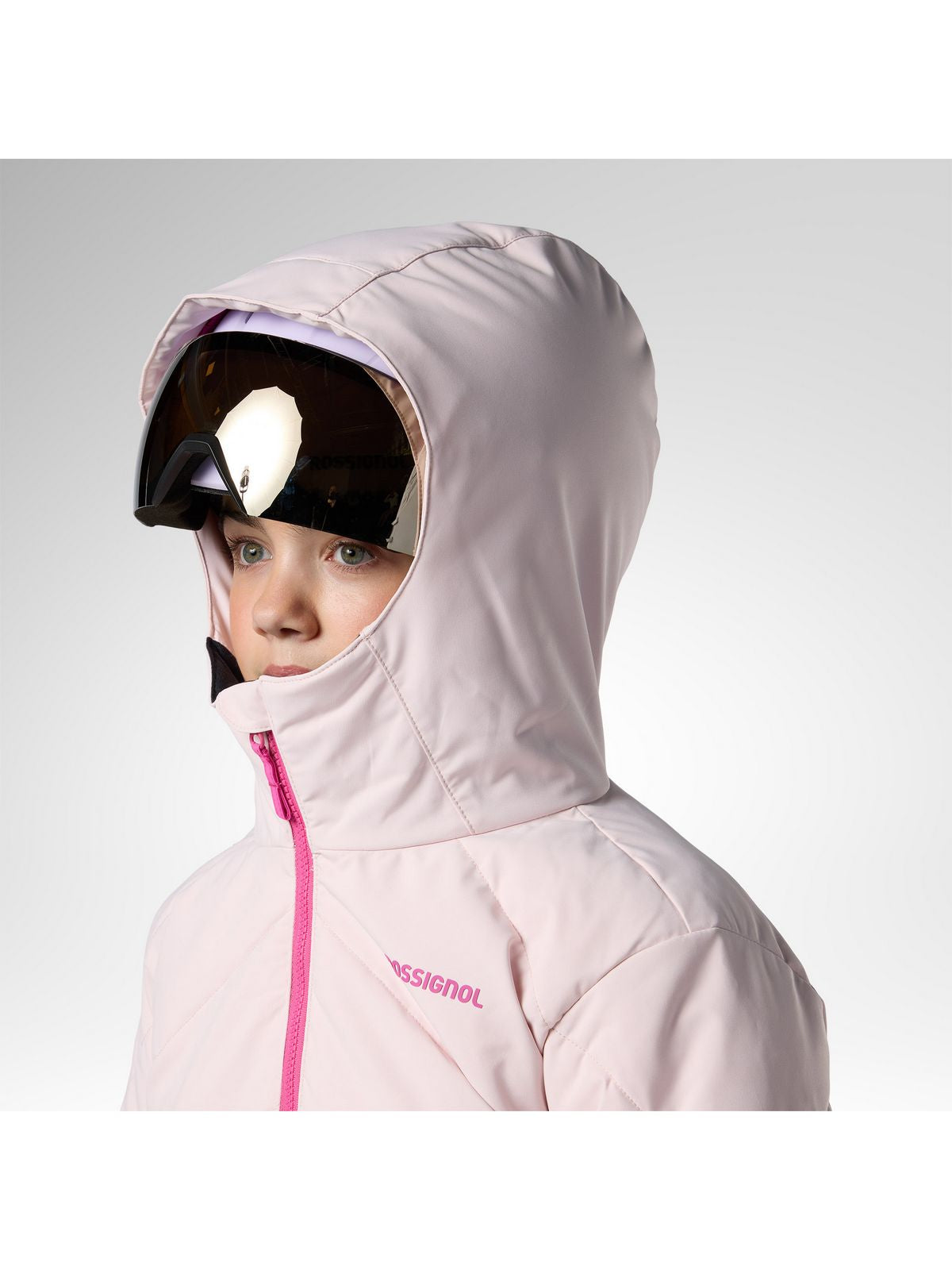 Kurtka narciarska juniorska ROSSIGNOL Girl Staci Insulated Ski Jkt różowa