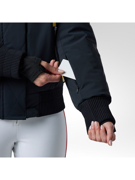 Kurtka narciarska damska ROSSIGNOL W Jcc Bomber Ski Jacket czarna
