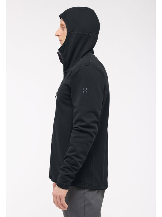 Bluza techniczna z kapturem męska HAGLÖFS Rosson Mid Hood True Black
