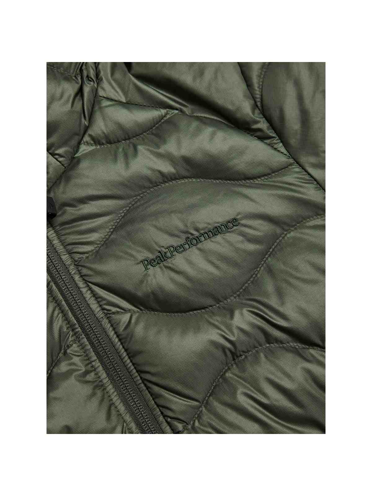 Damska kurtka puchowa Peak Performance W Helium Down Hood Jacket zielony