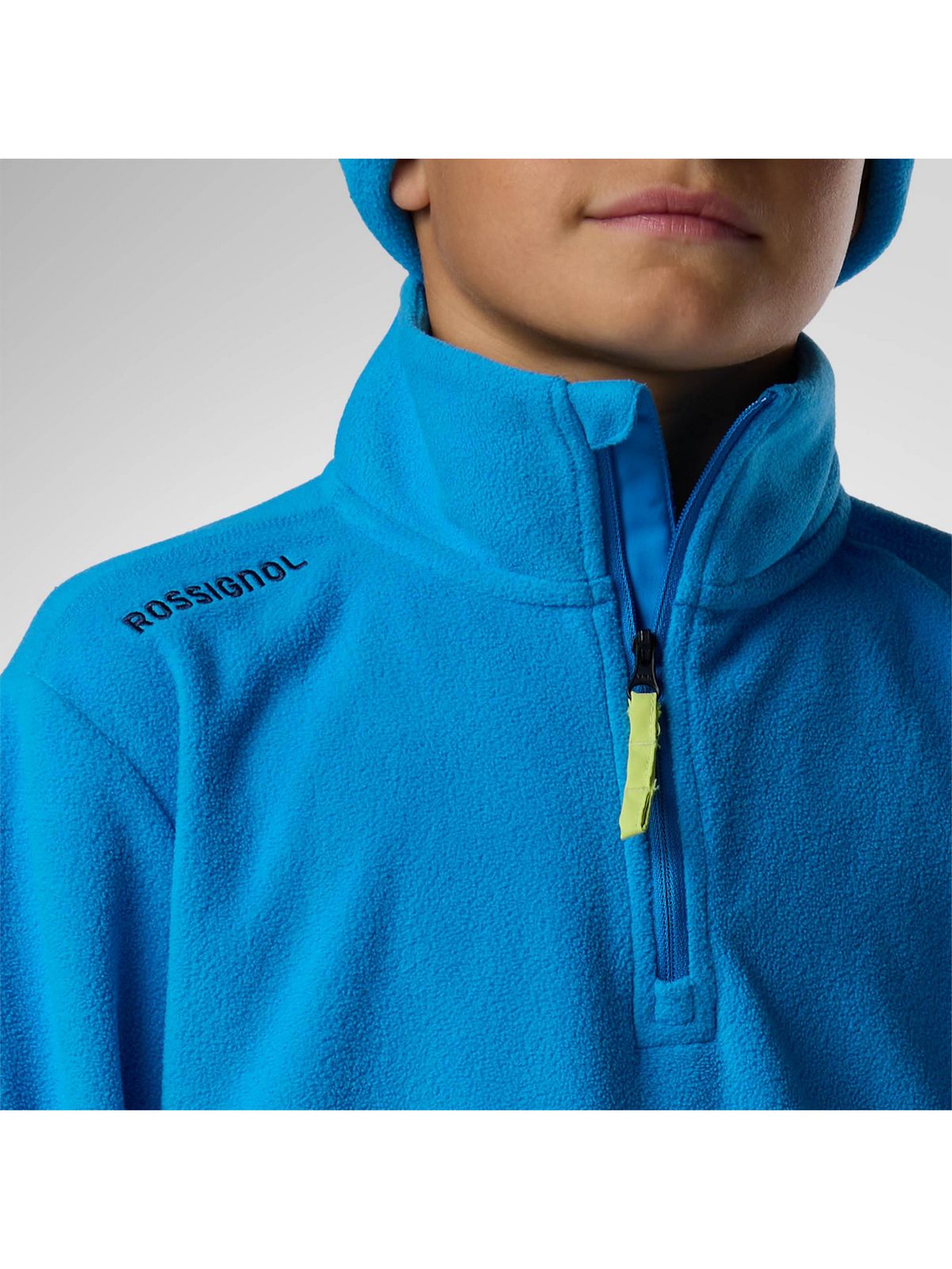 Bluza juniorska ROSSIGNOL Jr Quarter Zip Polar Fleece niebieska