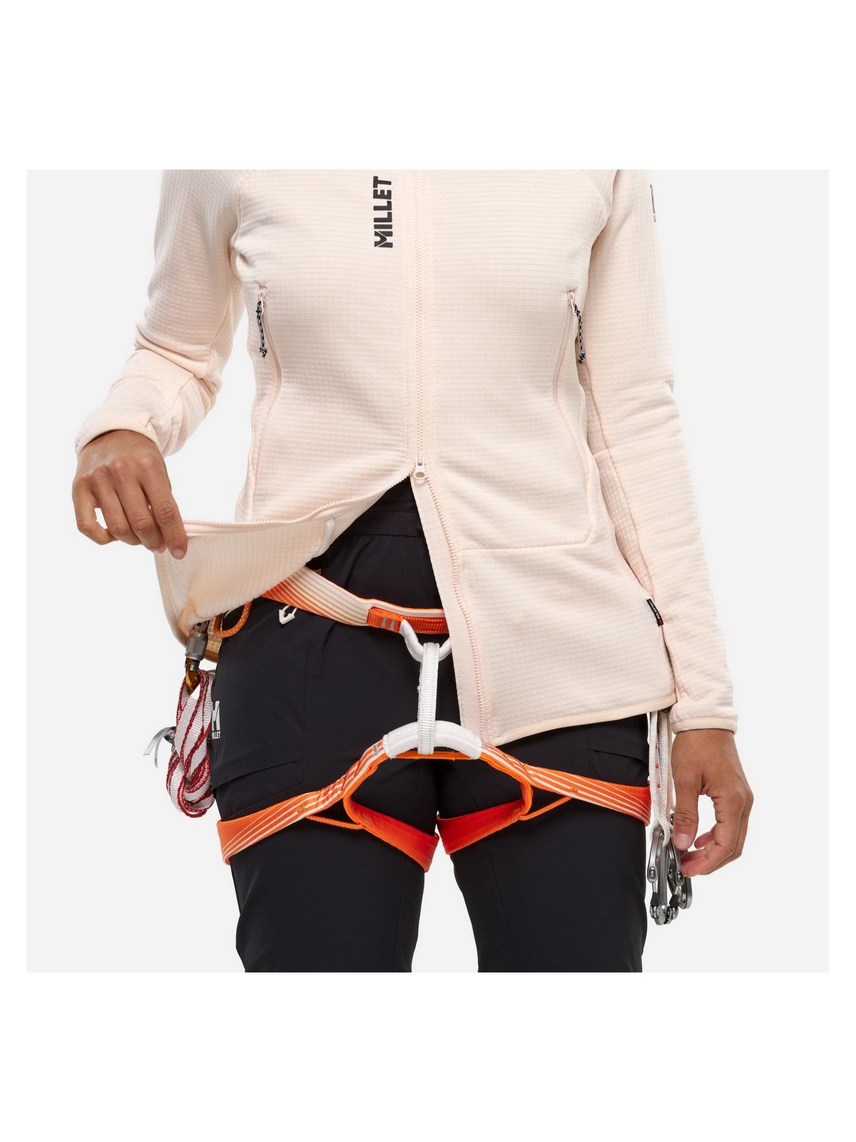 Bluza damska MILLET Fusion Grid Hoodie W jasny róż