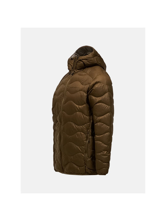 Kurtka puchowa męska PEAK PERFORMANCE Helium Down Hood Jacket brązowa
