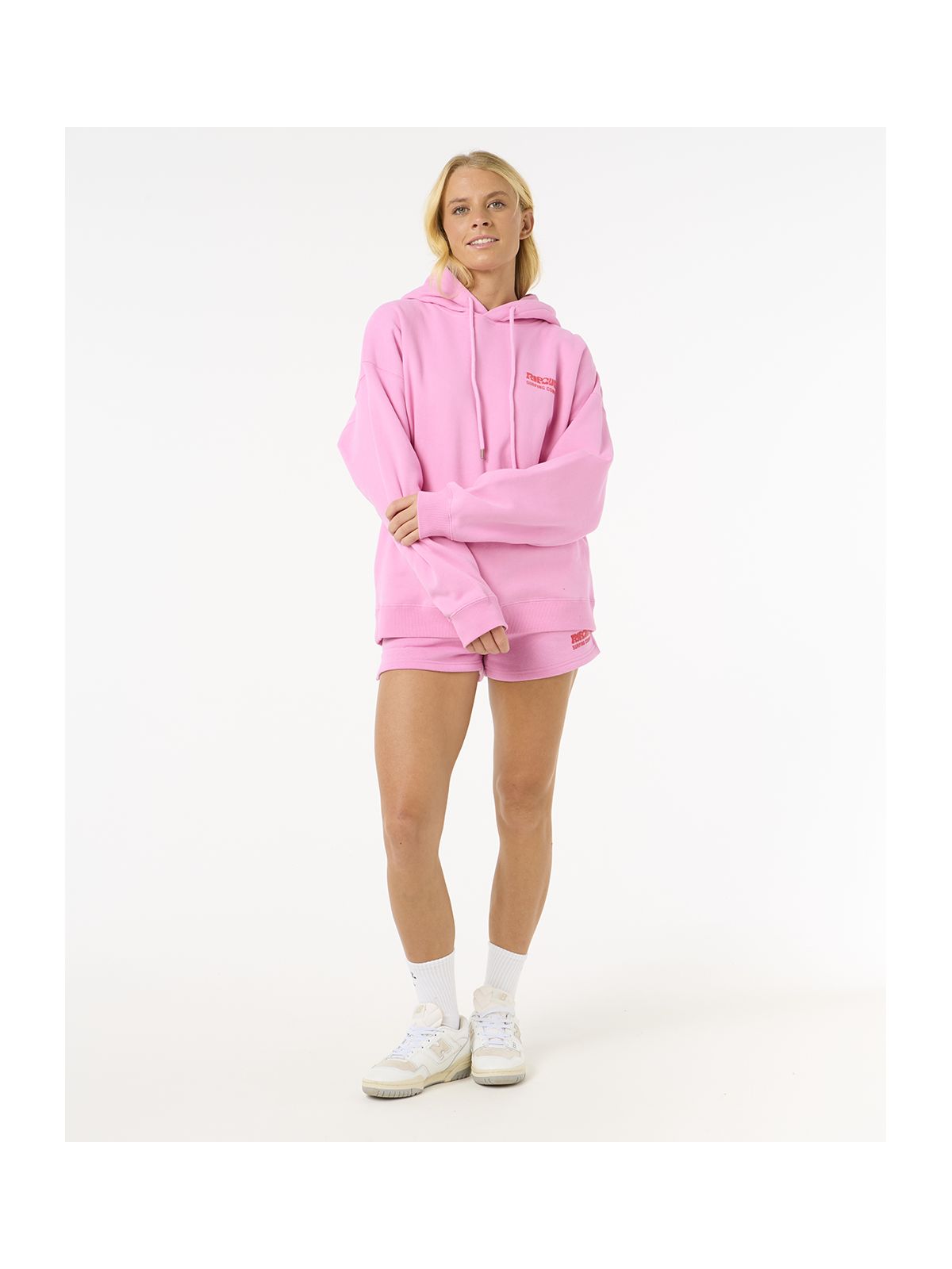 Bluza damska RIP CURL Surf Puff Heritage Hood różowa