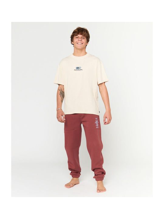 Spodnie RIP CURL ICONS OF SURF TRACKPANT czerwone
