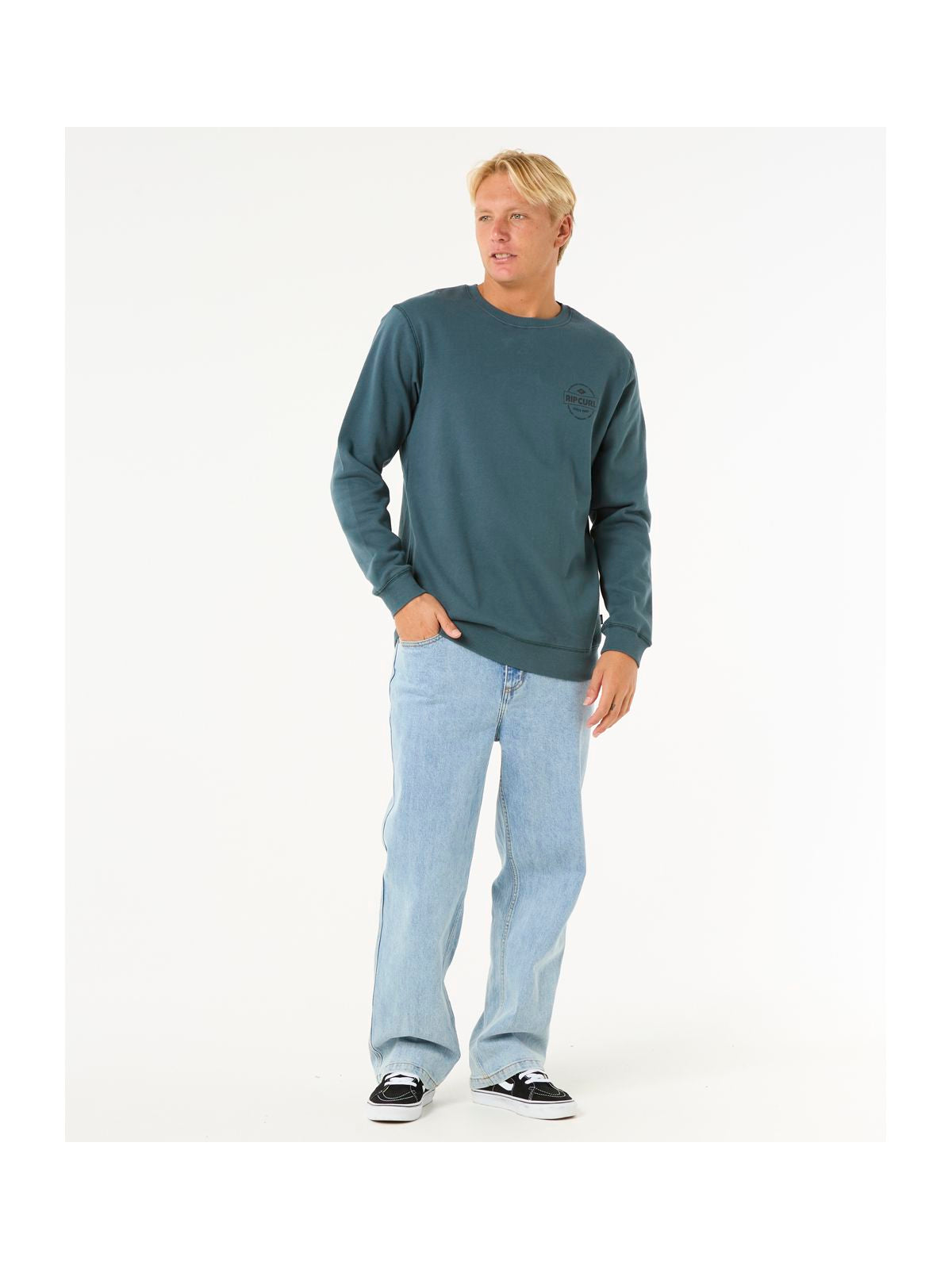 Bluza męska RIP CURL Stapler Crew zielona