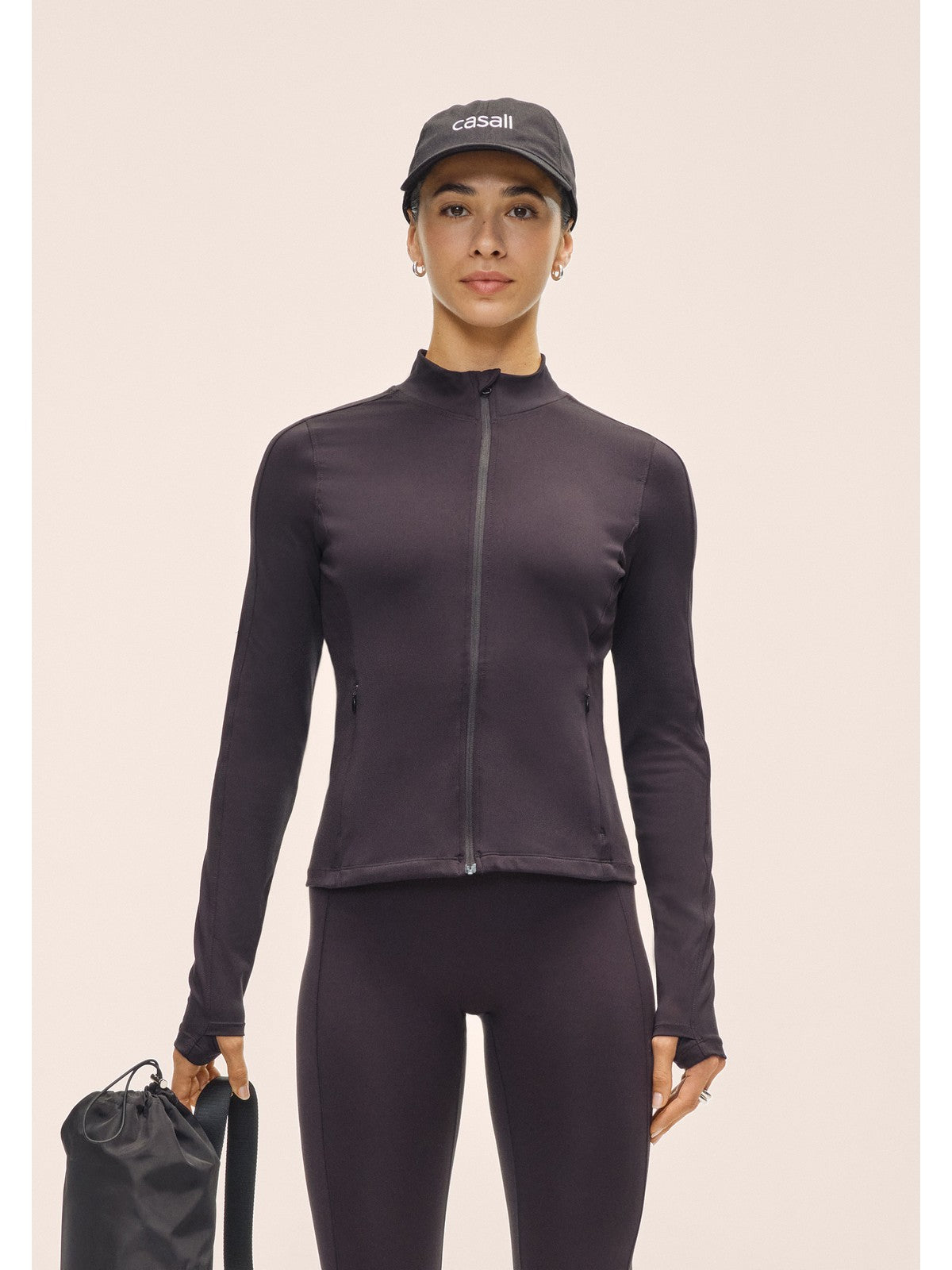 Kurtka damska CASALL Soft Touch Zip Jacket kolor czarny