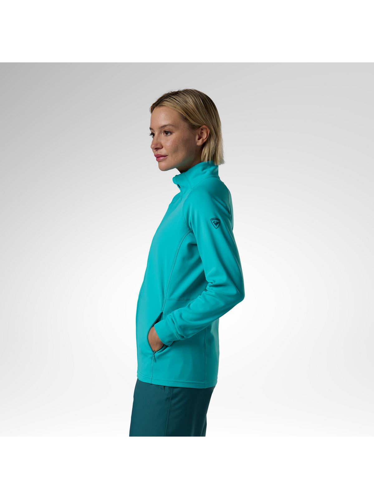 Bluza damska ROSSIGNOL W Mid Layer Stretch Jkt niebieska