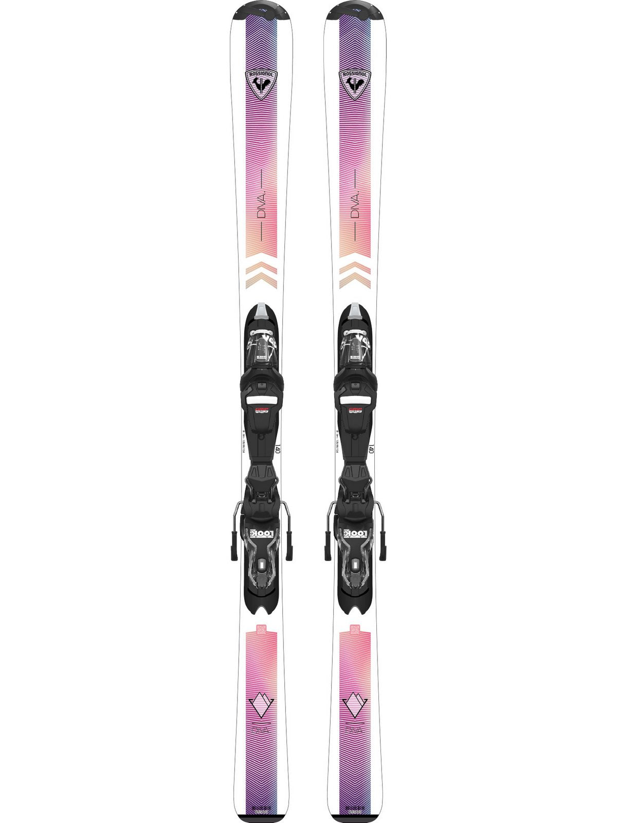 Narty dla dzieci ROSSIGNOL Diva Jr 130-150 + wiązania LOOK Xpress 7 GW B83 Black