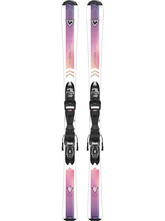 Narty dla dzieci ROSSIGNOL Diva Jr 130-150 + wiązania LOOK Xpress 7 GW B83 Black
