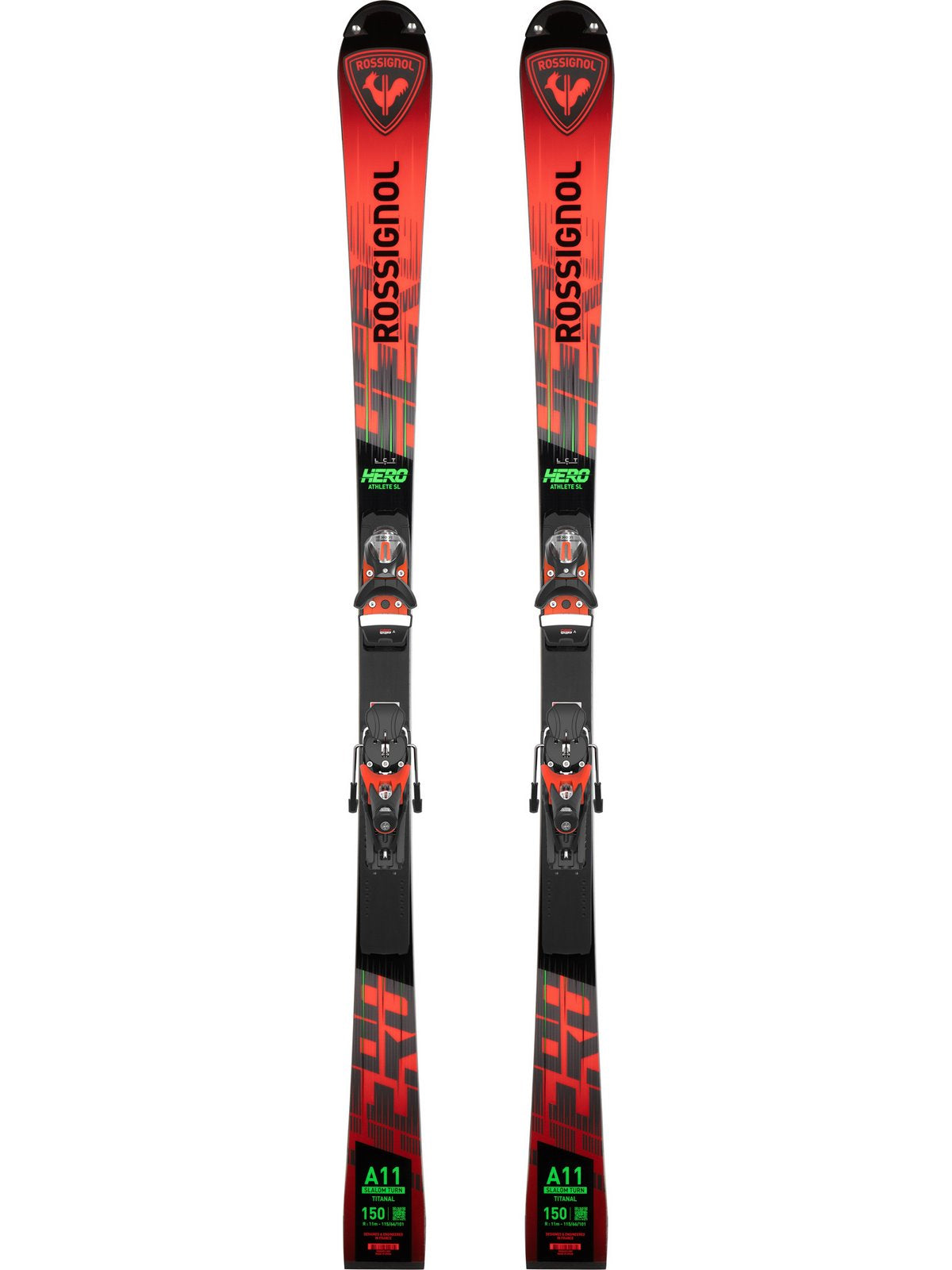 Narty ROSSIGNOL HERO Athlete SL 150 R22 + wiązania LOOK  SPX12 Rockerace