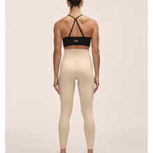 Legginsy damskie CASALL Multi Rib Seamless High Waist Tights kolor beżowy
